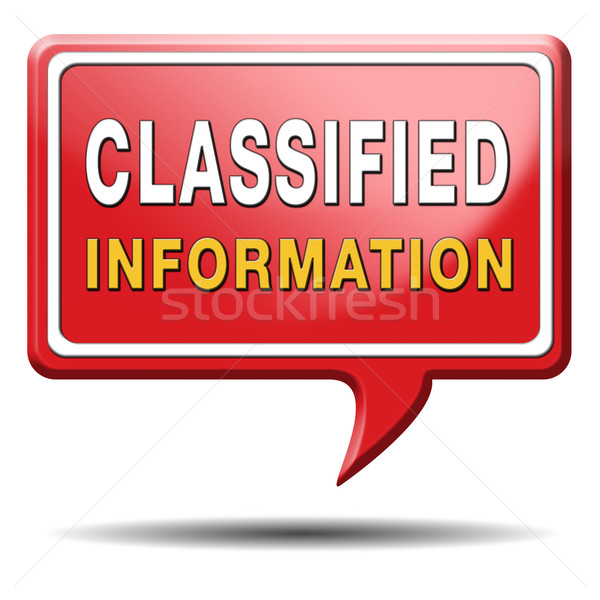 classified information Stock photo © kikkerdirk