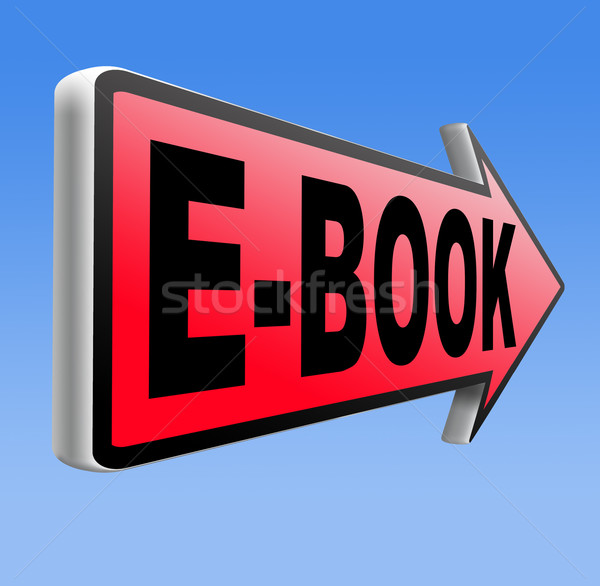 Stockfoto: Ebook · downloaden · online · lezing · digitale · elektronische