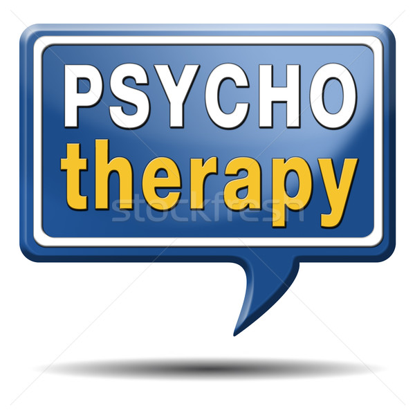 Terapia psicología salud mental depresión signo medicina Foto stock © kikkerdirk