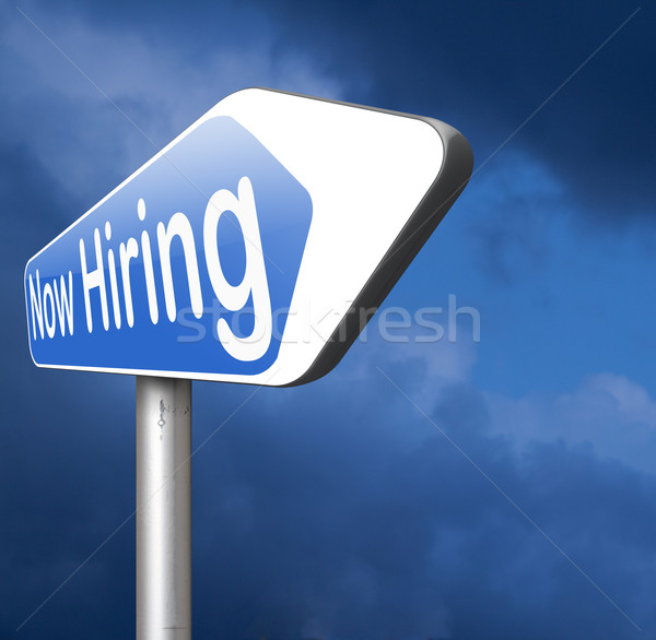 now hiring Stock photo © kikkerdirk