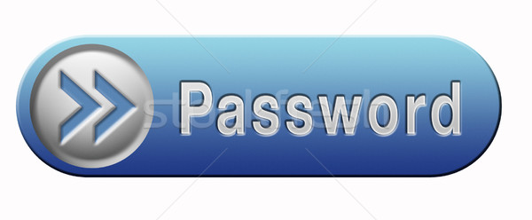 Wachtwoord knop gegevensbescherming sterke veilig verandering Stockfoto © kikkerdirk