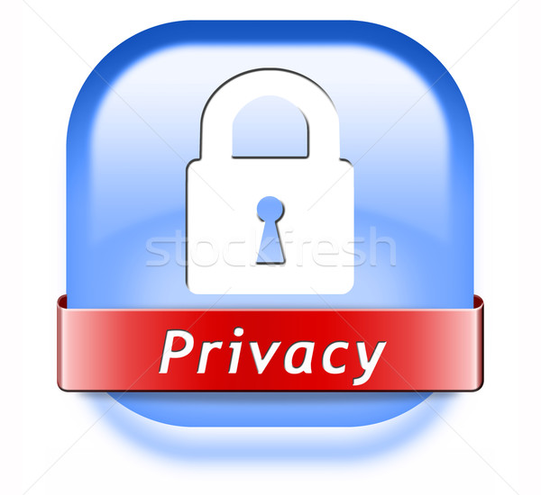 privacy button Stock photo © kikkerdirk