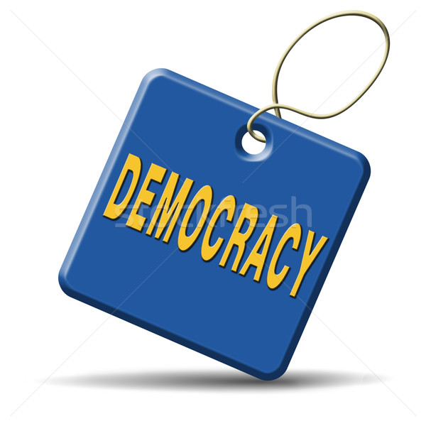Democratie politiek vrijheid macht mensen nieuwe Stockfoto © kikkerdirk