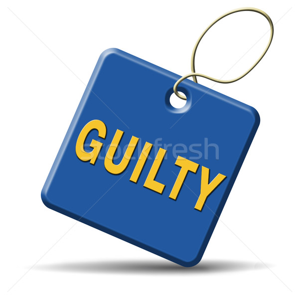 guilty Stock photo © kikkerdirk
