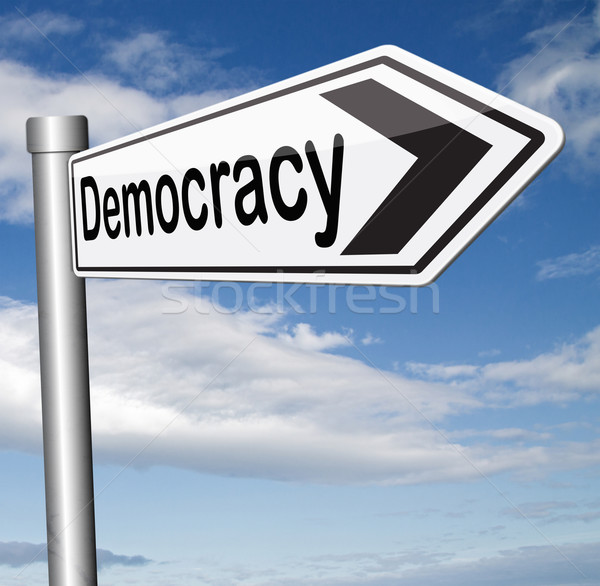 Démocratie politique liberté pouvoir personnes nouvelle Photo stock © kikkerdirk