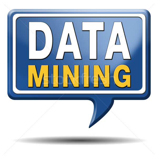 data mining icon Stock photo © kikkerdirk