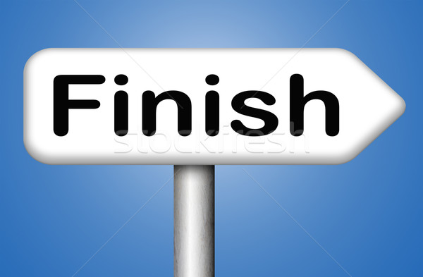 Stock photo: finish line