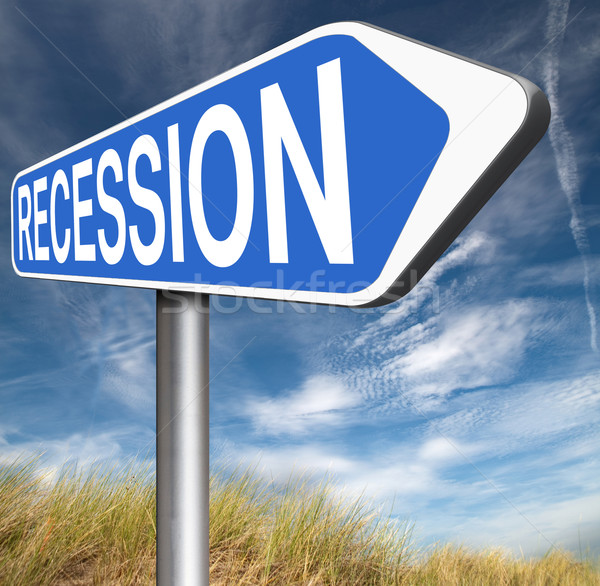 Recesszió bank válság stock csattanás gazdasági Stock fotó © kikkerdirk
