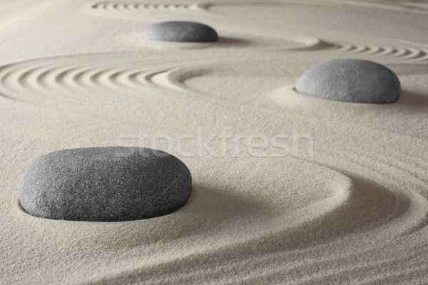 Japonês zen jardim espiritual meditação Foto stock © kikkerdirk