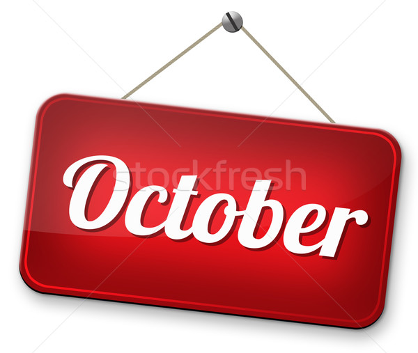 Herbst nächsten fallen Monat Veranstaltung Zeitplan Stock foto © kikkerdirk