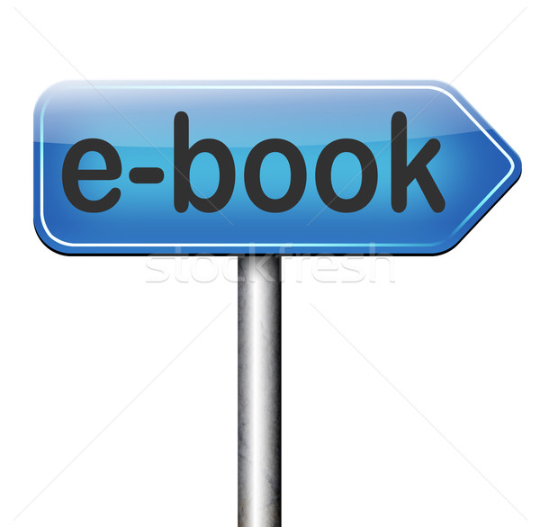 Ebook on-line lectură digital electronic Imagine de stoc © kikkerdirk