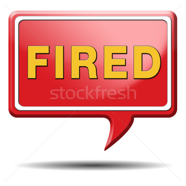 fired icon Stock photo © kikkerdirk