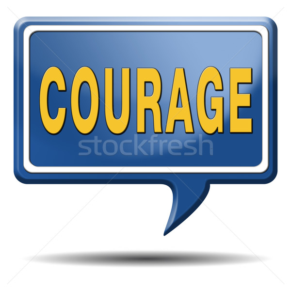 Courage compétence peur douleur danger incertitude [[stock_photo]] © kikkerdirk