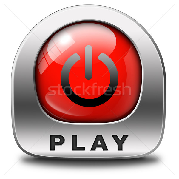 play button Stock photo © kikkerdirk