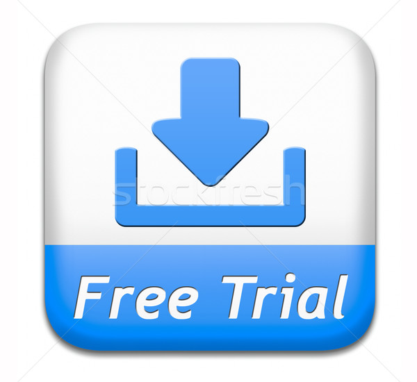 free trial download button Stock photo © kikkerdirk