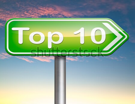 Top Charts Liste Pop Umfrage führen Stock foto © kikkerdirk