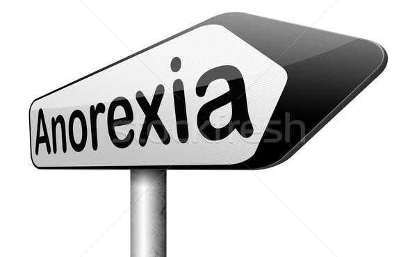 Anorexia comer peso prevención tratamiento Foto stock © kikkerdirk