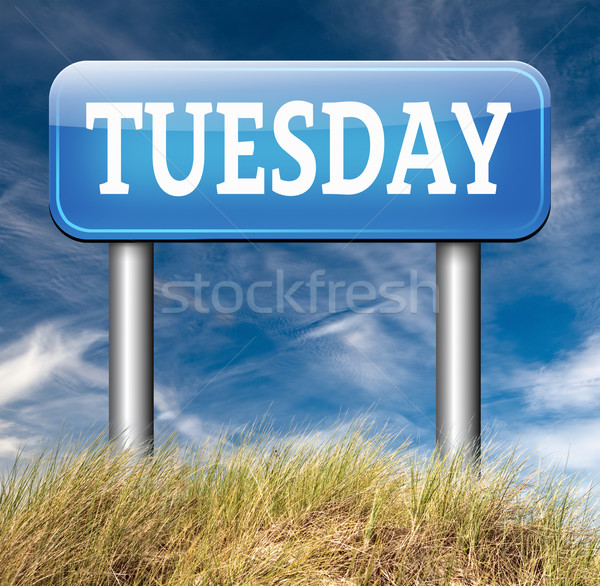 Tuesday sign Stock photo © kikkerdirk