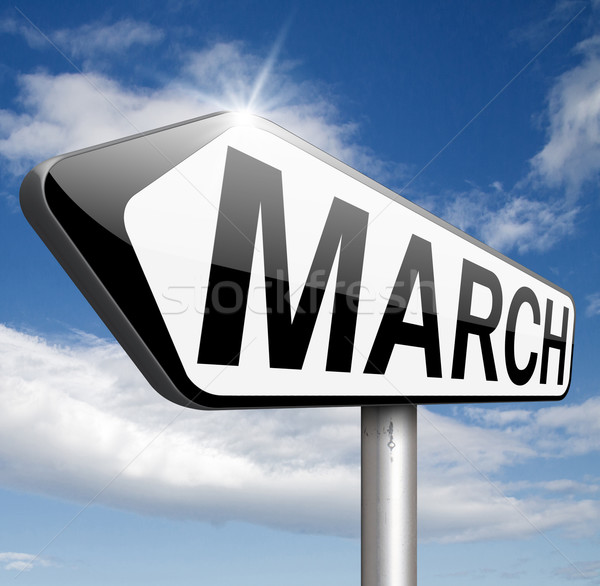 Stock photo: next march