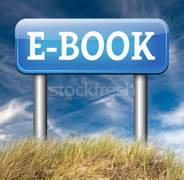 Foto stock: Ebook · descargar · leer · línea · electrónico · libro