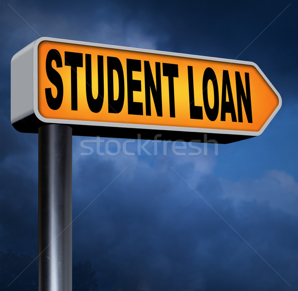 Estudante empréstimo universidade faculdade educação Foto stock © kikkerdirk