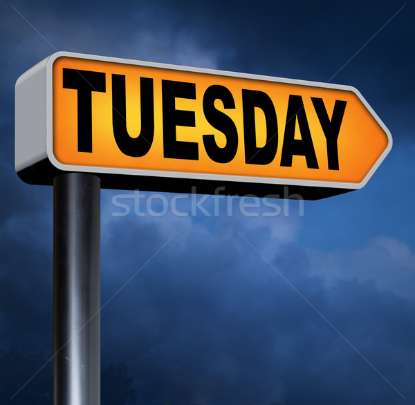 Tuesday sign Stock photo © kikkerdirk