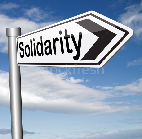 Solidariedade internacional comunidade cooperação segurança Foto stock © kikkerdirk