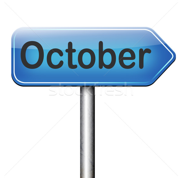 ősz következő ősz hónap esemény menetrend Stock fotó © kikkerdirk