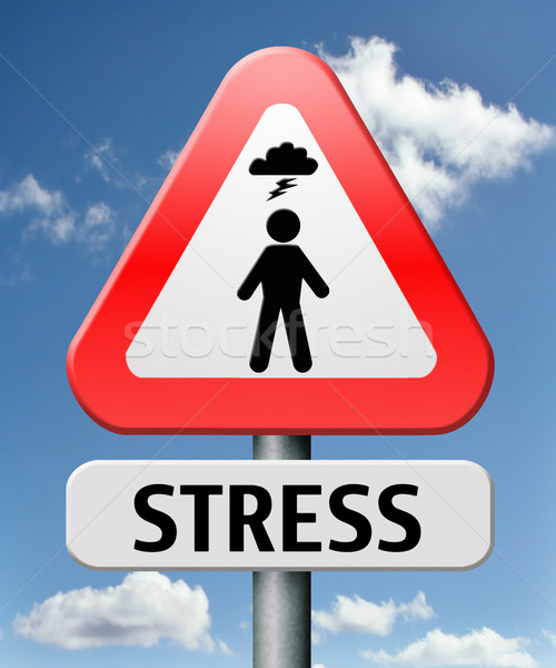 Stres muncă presiune factor panica Imagine de stoc © kikkerdirk