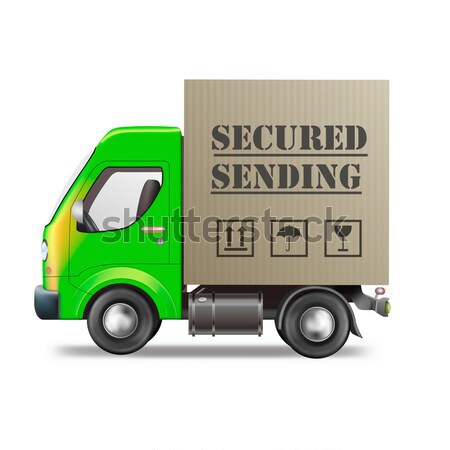 urgent shipmant delivery truck Stock photo © kikkerdirk