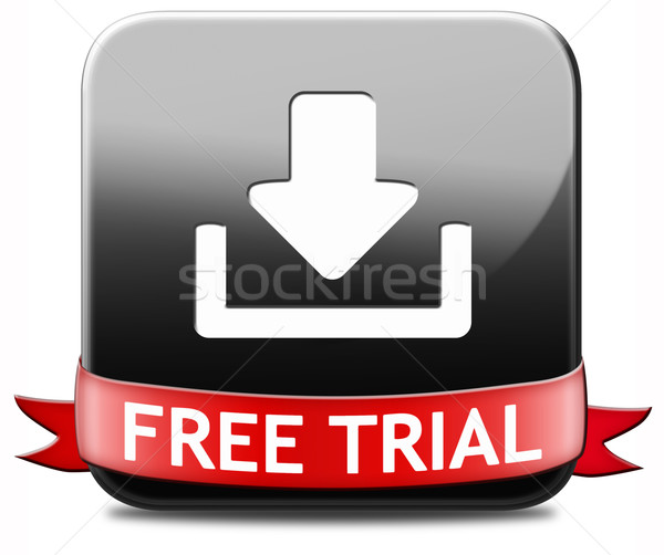 free trial download button Stock photo © kikkerdirk