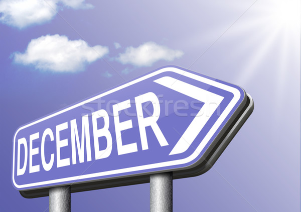 Dezember letzte Monat Jahr Wintersaison Veranstaltung Stock foto © kikkerdirk