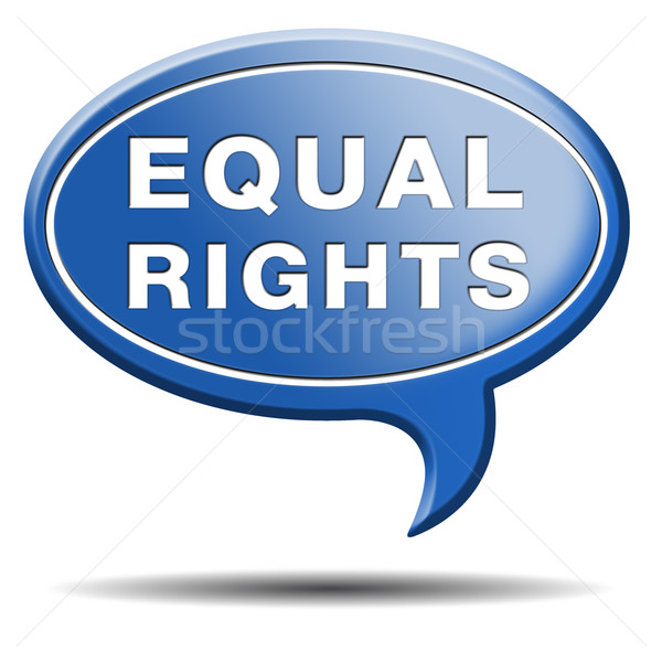 Igual derechos todo mujeres hombre Foto stock © kikkerdirk