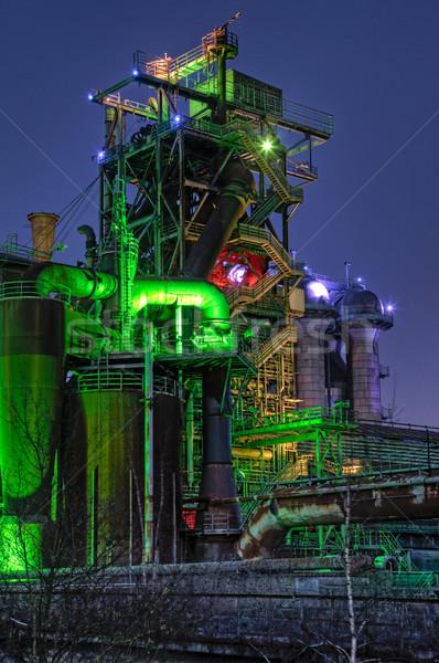 steel industry blast furnace Stock photo © kikkerdirk