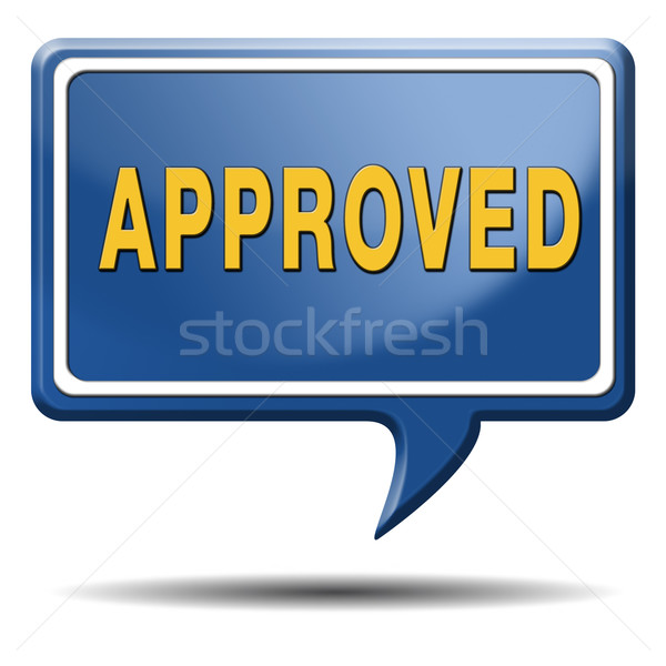 Stock photo: approved