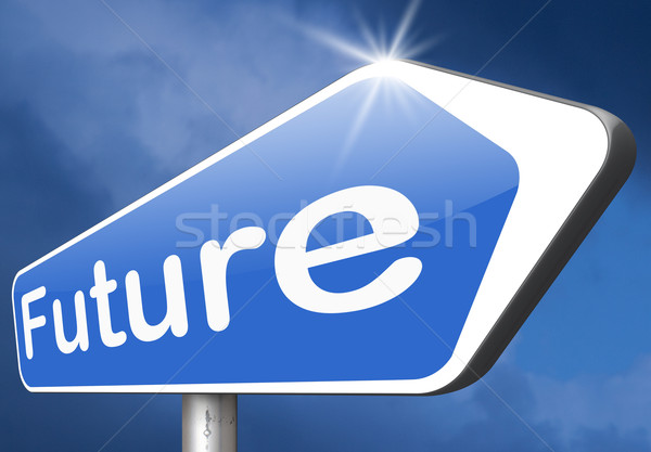 Heldere toekomst nieuwe volgende generatie voorspelling Stockfoto © kikkerdirk