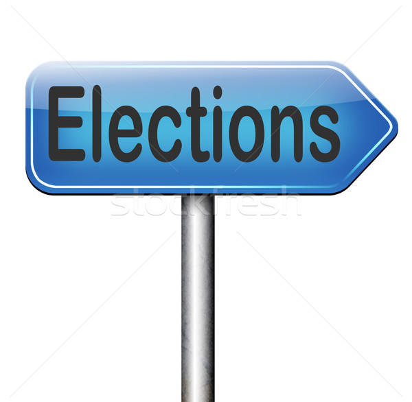 Wybory nowego rząd prezydent wolna wyborów Zdjęcia stock © kikkerdirk