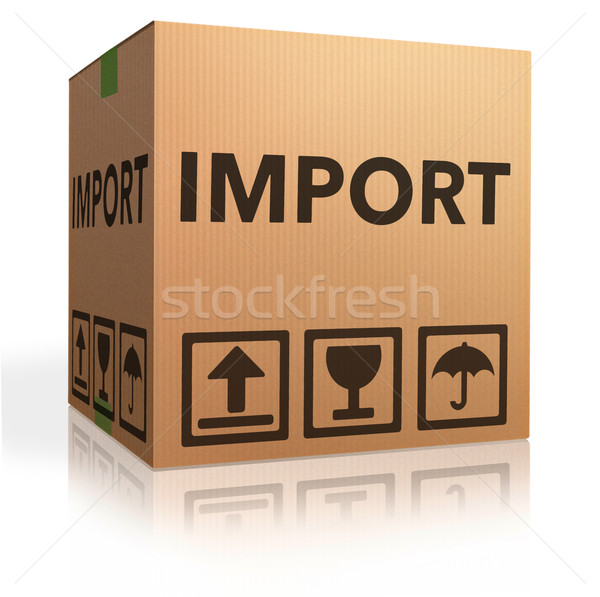 Importate internaţional mondial la nivel mondial comerţului lume Imagine de stoc © kikkerdirk
