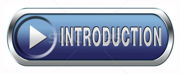 Stock photo: introduction button