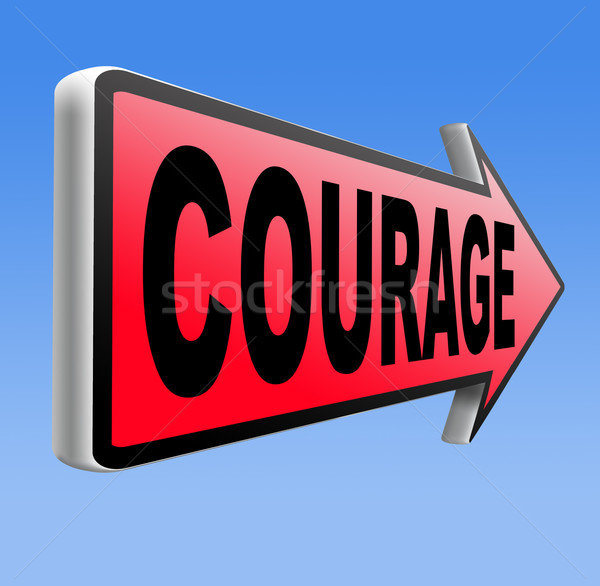 Odwaga zdolność strach ból niebezpieczeństwo niepewność Zdjęcia stock © kikkerdirk