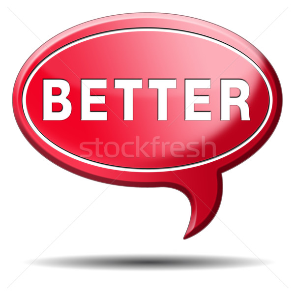 Beter icon knop sticker succes informatie Stockfoto © kikkerdirk