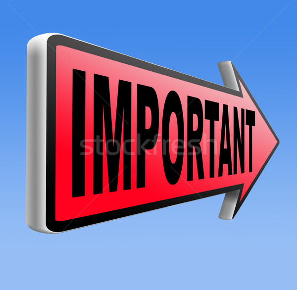 Importante info un message essentiel critique informations [[stock_photo]] © kikkerdirk