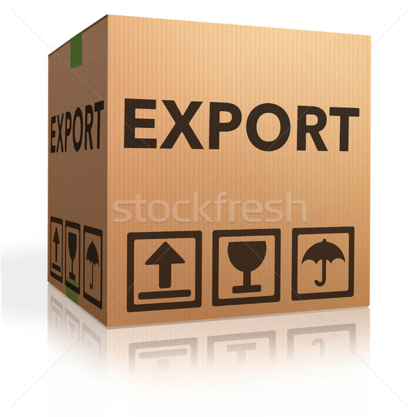 Ihracat paket kargo global uluslararası ticaret dünya çapında Stok fotoğraf © kikkerdirk