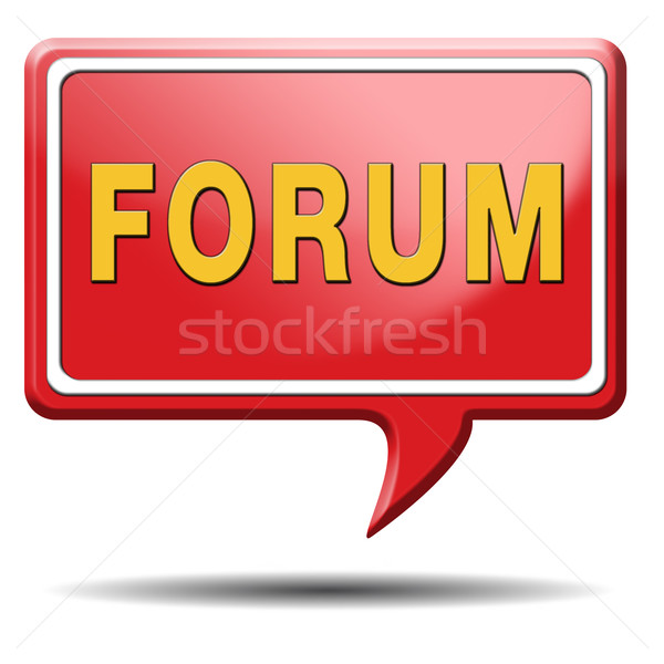 Forum internet sito www login discussione Foto d'archivio © kikkerdirk