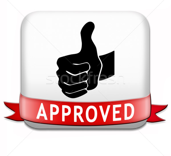 approved button Stock photo © kikkerdirk