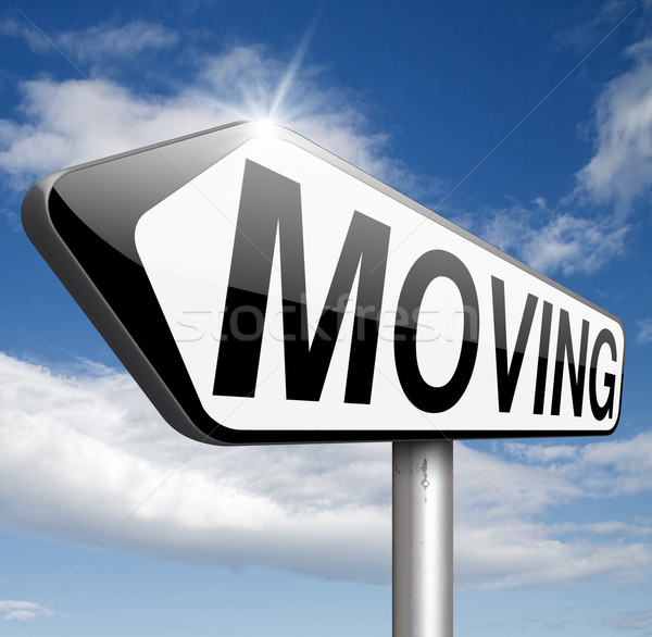 miving sign Stock photo © kikkerdirk