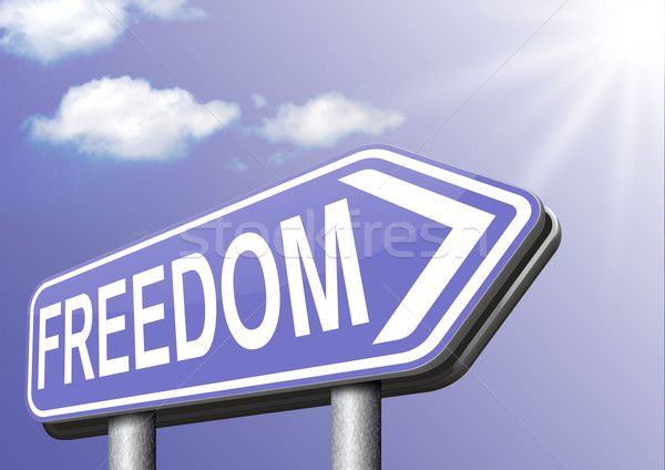 Liberté paisible libre vie paix démocratie Photo stock © kikkerdirk