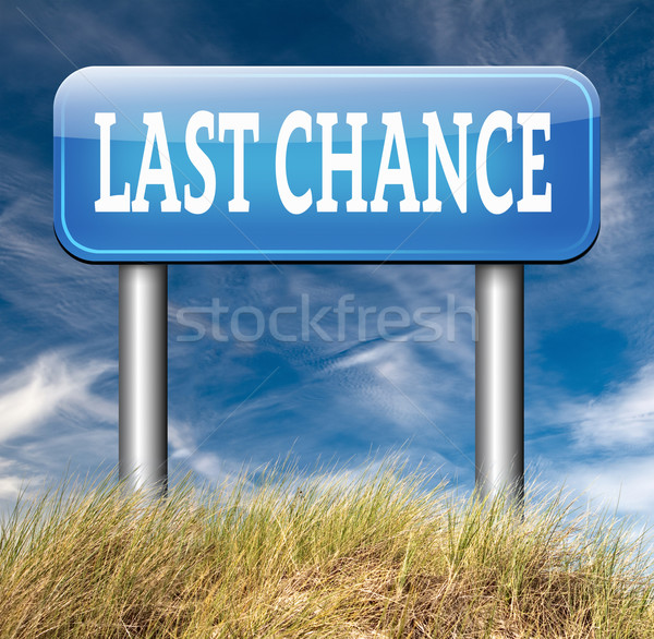 last chance Stock photo © kikkerdirk