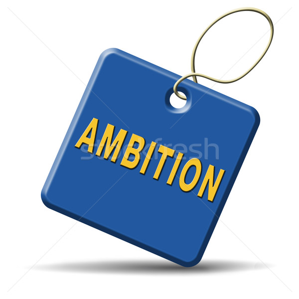 Ambitie set obiectivele schimba viitor de succes Imagine de stoc © kikkerdirk