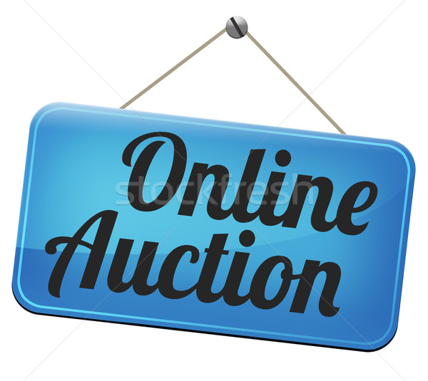 Online aukcji oferta tutaj teraz kupić Zdjęcia stock © kikkerdirk